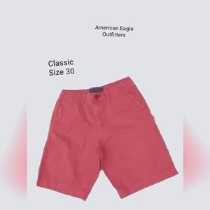 American Eagle Outfitters Men's Vintage 2000s Classic Shorts Red Size 30 Waist